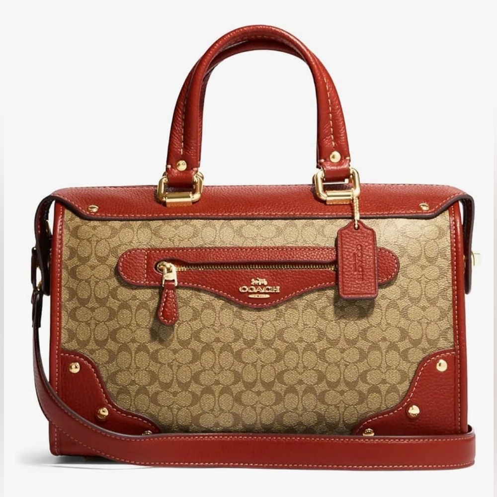 COACH Millie Color Block Signature Medium Satchel Handbag PRICE IS FIRM